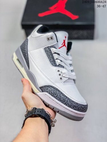 Air Jordan 3 Retro Hall Of Fame Aj3 乔丹3代 Aj3 乔3 乔丹篮球鞋系列 采用了同白水泥近似的配色方案，细节以鲜红色点缀，