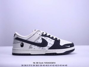 260 Nk Sb Dunk Low Bape猿人头联名-满天星黑白周年高端定制 低帮休闲板鞋 #高端定制鞋盒 原装头层材料 独家版型蒸餾加工 大厂纯原品质出货