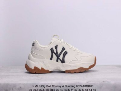 公司级korea韩国ss19限定发售ny美国榄球洋基队限定 X Mlb Big Ball Chunky A Running厚底老爹厚底休闲运动慢跑鞋 货号：3A