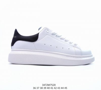 麦昆小白鞋 Alexander Mcqueen 亚历山大麦昆 松糕鞋厚增底高变色小白鞋20官同方步 全码现货 市场最好性价比版本 可进口丝亚绸光原版正品 水染羊