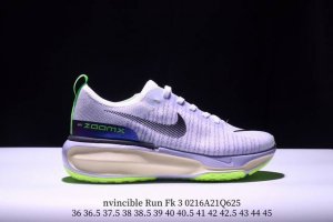 Nike Zoomx Invincible Run Fk 3 耐克减震回弹跑步鞋 织物材质运动鞋 耐磨防滑舒适 真标带半码 36-45 Xm0216Q625