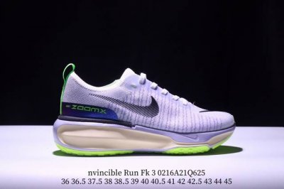 Nike Zoomx Invincible Run Fk 3 耐克减震回弹跑步鞋 织物材质运动鞋 耐磨防滑舒适 真标带半码 36-45 Xm0216Q625