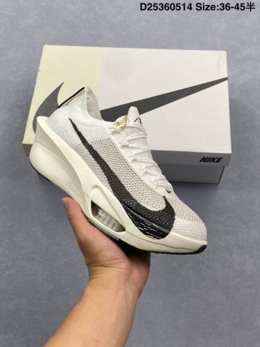 nk Air Zoom Alphafly 3 阿尔法飞行3代系列马拉松轻量竞速运动跑鞋 原楦原纸版数据开发 采用全新Atomknit 3.0鞋面织物融合Tpu丝