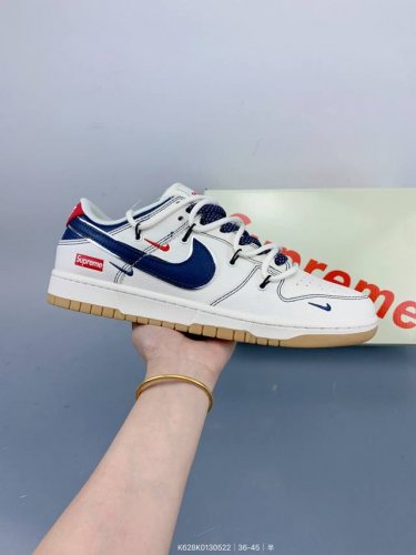 公司级 Nike Sb Dunk Low Sup联名-绑带蓝勾 周年高端定制 低帮休闲板鞋 定制鞋盒 大厂纯原品质出货 超高清洁度 皮料切割干净无任何毛边 细节