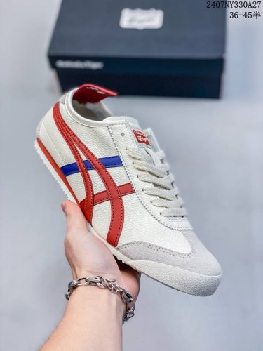 头层皮带半码 Asics Onitsuka Tiger 亚瑟士 鬼冢虎 清晰显眼 配加软鞋垫 脚感舒适度爆满 原膜原料生产 鞋底平底耐磨防滑显著 一款绝佳休闲和