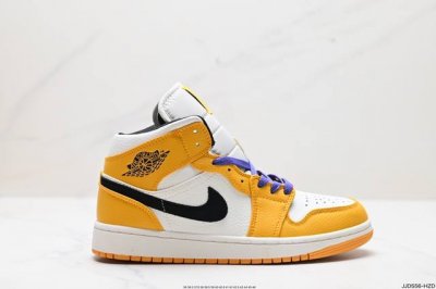 真标耐克nike Air Jordan 1 Retro Mid”Reverse Black Toe“ Tl Bmxdaj1乔丹一代中帮经典复古文化休闲运动篮球鞋
