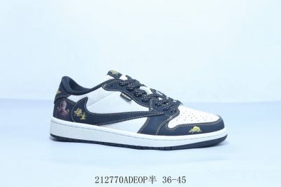 乔丹Air Jordan 1 Low Aj1 乔1低帮复古文化休闲运动篮球鞋倒勾 212770Adeop半 36-45