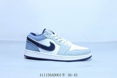 乔丹Air Jordan 1 Low Aj1 乔1低帮复古文化休闲运动篮球鞋 牛仔蓝 货号 Dc0774-162 41 Adooi半 36-45