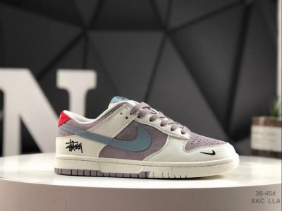 290 公司级带半码Nike Sb Dunk Low 斯图西联名 周年高端定制 低帮休闲板鞋 定制鞋盒 大厂纯原品质出货 超高清洁度 皮料切割干净无任何毛边 细