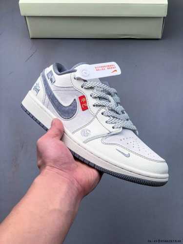 公司级头层！耐克Nike Air Jordan 1 Low Aj1乔1 低帮潮流缓运动休闲板鞋。Aj1 低帮拼接 完美版型真头层牛皮# 内置缓震气垫 原鞋开模