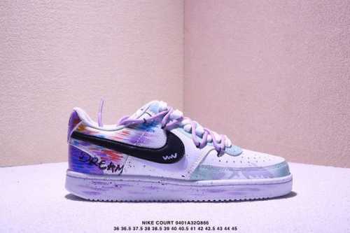 公司级Nike Court Vision Lo 低帮百搭 透气休闲运动板鞋 兼顾舒适脚感和出众风范 演绎匠心之作 结构性的支撑贴合感结合复古篮球设计 货号:Dh