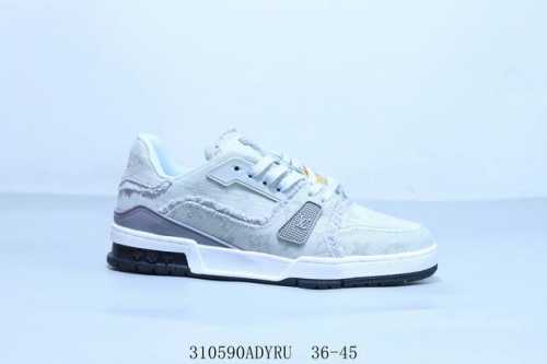200 Lv路易威登Louis Vuitton Trainer Sneaker Low休闲运动文化百搭篮球板鞋 货号 51Bcolore 310590Adyru