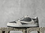 放店私 Travis Scott x Fragment Design x Air Jordan 1 Low OG SP AJ1 乔1 斯图西联名-黑咖 低帮文化