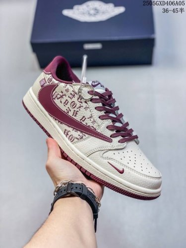 海外爆款限量发售！Travis Scott X Fragment Design X Jordan Air Jordan 1 Low Og Sp “克罗心联名 褐