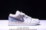 海外爆款限量发售！公司级 Nike Jordan Air Jordan 1“满天星辰” 高端定制 低帮 复古 减震 防滑 耐磨 篮球鞋 定制鞋盒 大厂纯原品质出