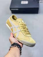 Onitsuka Tiger鬼塚虎 MEXICO 66 织物合成革 休闲 包裹性防滑减震平衡 低帮 板鞋 男女同款 白米红 货号 : 1183B039- 尺码