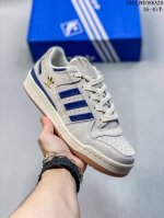 公司级阿迪达斯 Adidas Forum 84 Low Og “Bright Blue” 白蓝 低帮百搭潮流休闲运动板鞋。以复古篮球鞋的外形为基础，采用皮革拼接