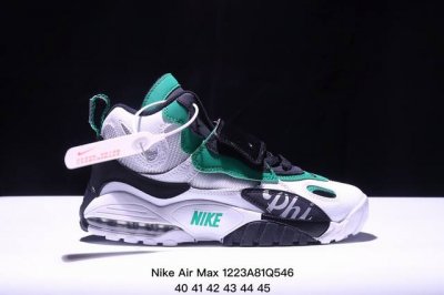 Nike Air Max Speed Turf 耐克气垫缓震高帮篮球鞋 舒适轻便 耐磨防滑透气 University Red 牛皮材质训练鞋 Size:40-4