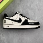 本地330 核心私 off White X Nike Air Force 1 Low Ow X 耐克 空军一号 低帮 联名黑白色 低帮休闲运动板鞋 鞋身整体采用