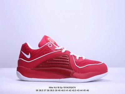 Nike Kd 16 Ep 耐克明星篮球鞋 杜兰特16代签名战靴 织物材质 可实战球鞋 Size：如图所示 Xm1011Q474