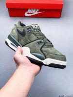 集图 公司级！耐克Nike Air Flight 89男子运动鞋 Aj4兄弟款系列 篮球鞋 钢印注胶孔 货号：306252-025 重塑80年代后期非凡篮球战靴
