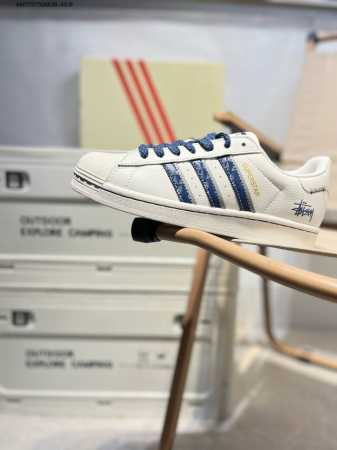 斯图西 X Adidas Originals Superstar Al经典配色 经典贝壳头官网同步 实拍首发渠道正品订单 诠释市场最高工艺水平区别市面普通真标版 - 点击图像关闭