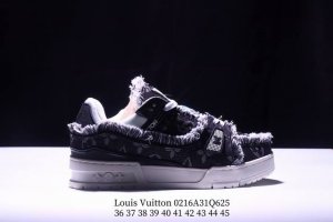 真标全新Lv路易威登Louis Vuitton Trainer Sneaker Low休闲运动文化百搭板鞋 Xm0216Q625