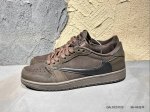 180 #Travis Scott X Fragment Design X Air Jordan Aj1 Low Og Sp 三方联名闪电倒钩2.0低帮 白蓝黑