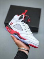 Air Jordan 5 Retro Fire Red Black Tongue Aj5 乔5流川枫 火焰红 篮球鞋 Hq7978-101 国内一线大厂出品 匠