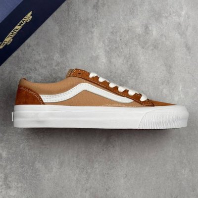 本地210 核心私 vans Old Skool Lx 36Vt 脏橘 范斯官方 防滑耐磨复古休闲板鞋 鞋身棕橘色牛仔布和麂皮拼接 经典Style 36 鞋型增