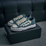 核心私 Maison Mihara Yasuhiro X Amiri Skel-Top Low 圆头系带 低帮 帆布鞋 张艺兴 王一博 王嘉尔 同款鞋 合适春夏