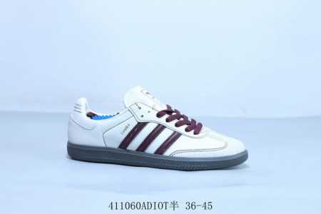 阿迪达斯三叶草Adidas Originals Samba Vegan Og”Spd“桑巴舞系列绅士德训足球风百搭低帮休闲运动板鞋 货号 Ig1987 41 A - 点击图像关闭