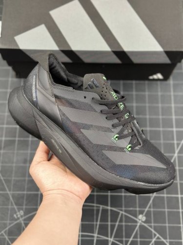 公司级adidas Adizero Adios Pro 3 M马拉松飞线贾卡轻质透气休闲运动跑步鞋 采用双层透气网纱 Flywire动态飞线绑缚鞋面材质 内置z