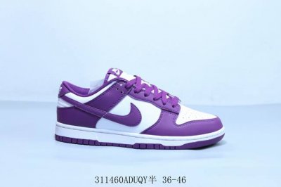 180 耐克 Nike Sb Dunk Low Pro 复古低帮 休闲运动滑板板鞋 白紫 货号 Dv0833-107 311460Aduqy半 36-45