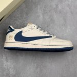 本地290 核心私 travis Scott X Fragment Design X Air Jordan 1 Low Og Sp Aj1 乔1 纪梵希联名-蓝