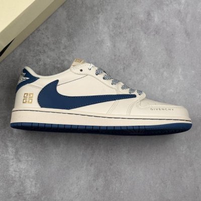 本地290 核心私 travis Scott X Fragment Design X Air Jordan 1 Low Og Sp Aj1 乔1 纪梵希联名-蓝