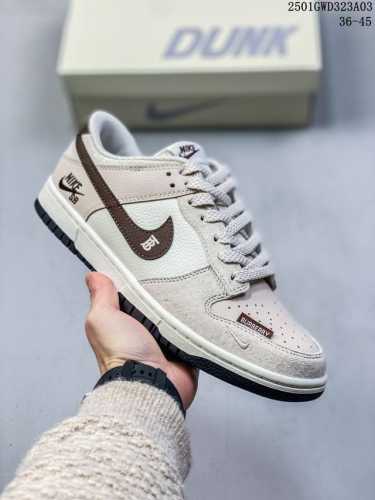 海外爆款限量发售！公司级 Nike Sb Dunk Low“巴宝莉联名 贴布棕勾” 周年高端定制 低帮休闲板鞋 定制鞋盒 大厂纯原品质出货 超高清洁度 皮料切割