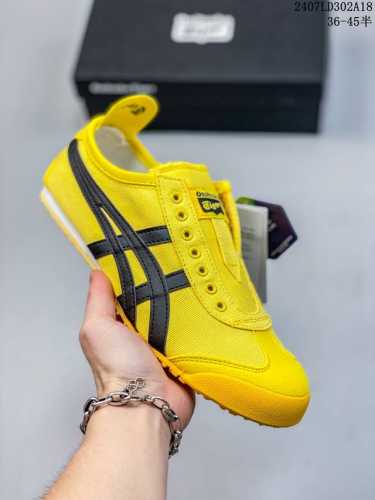亚瑟士asics Onitsuka Tiger Slip-On鬼冢虎 一脚蹬 帆布鞋 货号：D3K0N 0143 码数：36 37 37.5 38 39 39.