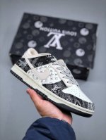 Nk Sb Dunk Low Lv联名牛仔黑 周年高端定制 低帮休闲板鞋 #高端定制鞋盒 原装头层材料 独家版型蒸餾加工大厂纯原品质出货 超高清洁度 皮料切割干