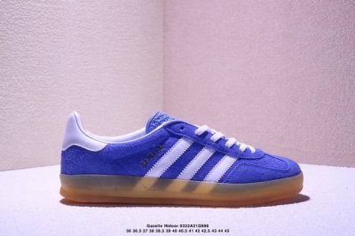 160 公司级Adidas Originals Gazelle Indoor 三叶草休闲防滑耐磨低帮板鞋 鞋头出色设计 塑就出众贴合感 稳固的后跟贴合足部曲线设