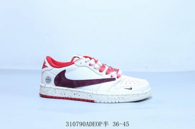 220 Nike Air Jordan 1 Low Gs"White/Black/Pink"Aj1乔丹一代低帮经典复古文化休闲运动篮球鞋 倒勾 货号 Sj995