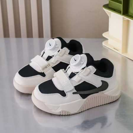 Nike Aj1 Travis Scott 篮球鞋 耐克倒钩耐磨防滑减震ts复古联名新款篮球鞋 旋转纽扣 双面绒+牛筋布 26-37 - 点击图像关闭