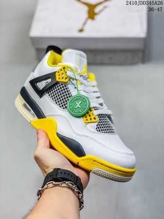 耐克Nike Air Jordan 4 Retro Thunder 雷神 AJ4 乔4 迈克尔 乔丹 AJ4代 中帮复古休闲运动文化篮球鞋。秉承轻量化的速度型篮 - 点击图像关闭