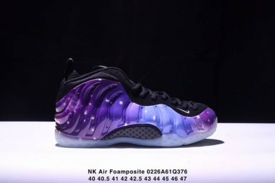 Nk Air Foamposite One 银河喷 521286-800 莞产原底面 公司渠道同模具 鞋型发泡360度无死角 双层Zoom气垫植入 中底完美注胶