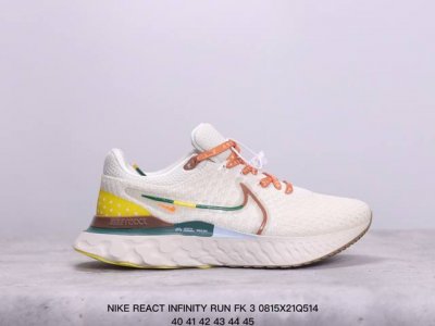 耐克nike React Infinity Run Fk 3瑞亚机能风疾速系列越野缓震休闲运动鞋。新品首发 官方正确版原装组合大底 它鞋面足够灵活，可满足您的日