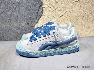 160 #新品上市实拍 Puma Suede Xl 百搭单品 简约大方的造型设计，给人以随性休闲的时尚格调，穿着舒适轻便，运动灵活自如，满足日常个性穿搭 Rf