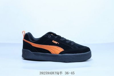 彪马 Puma Slipstream Lo Laces 低帮厚底增高运动板鞋 橘黑 货号 401606-04 39259Aduyq半 36-45