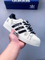 公司级头层！阿迪达斯Adidas Superstar 贝壳头经典百搭休闲板鞋 渠道正品订单 诠释市场最高工艺水平 贝壳头经典小白板鞋 专柜上架同步配色 全鞋进口