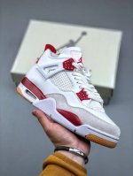 Nike Sb X Air Jordan Aj4 联名白红 Dr5415-106 耗时多个月巨作 重金购买原楦原纸板 确保原汁原味 完美呈现四代版型 原厂织唛标