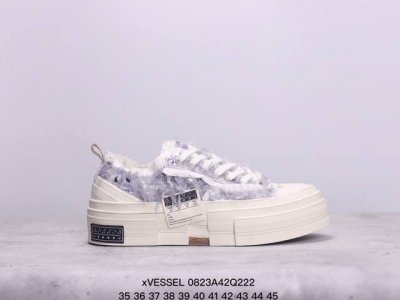 xvessel 天鹅之梦长毛绒亮片变色低帮帆布鞋男女同款 xm0823Q222